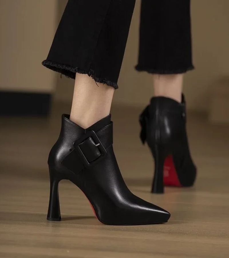 DELACROIX | Bottines Signature à Talon & Boucle Oversize