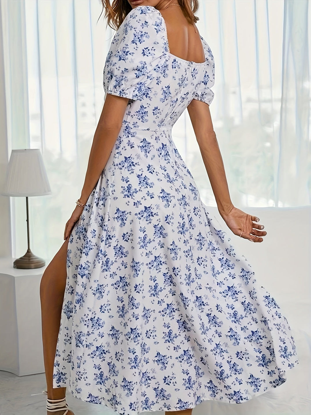 DELACROIX | Robe Élégante Florale Chloé