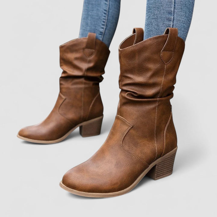 DELACROIX | Bottes en cuir orthopédique Vivian
