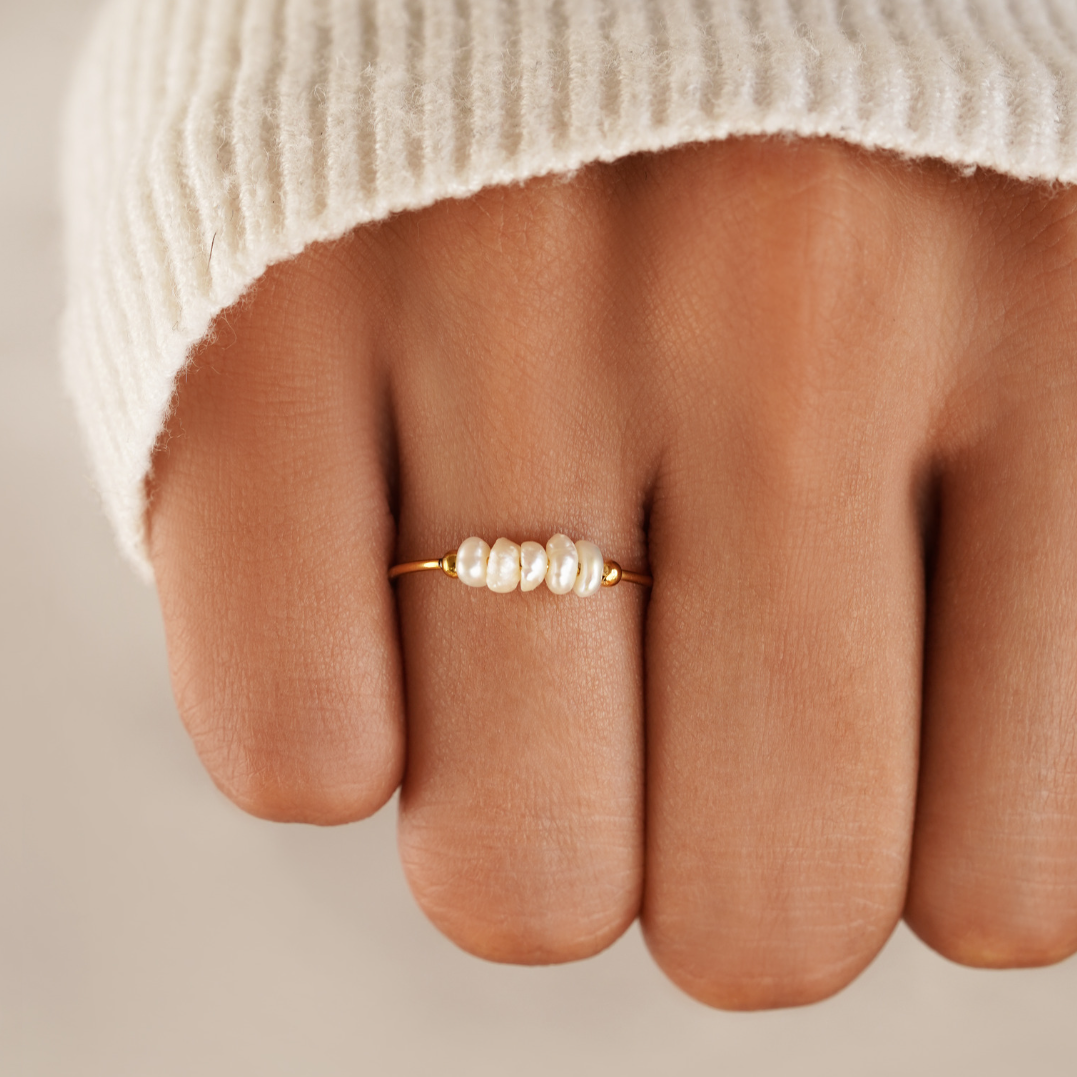 DELACROIX | BAGUE CLASSIQUE AVEC PERLE D’EAU DOUCE