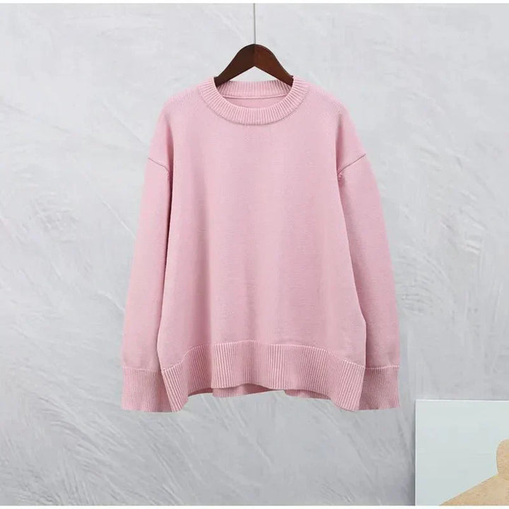 DELACROIX | PULL ROSE À MANCHES LONGUES
